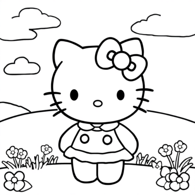 Livre de coloriage : coloriages pour enfants à imprimer Hello Kitty