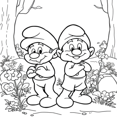 Colorier: coloriages pour enfants à imprimer Les Schtroumpfs