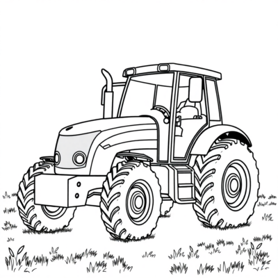 Dessin: coloriages pour enfants à imprimer de tracteurs
