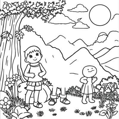 Cahier de coloriage joyeux pour enfants