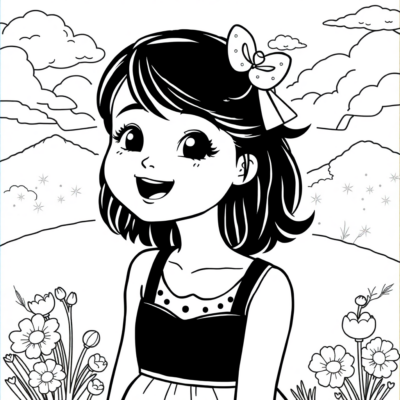 Livre de coloriage : coloriages pour les petites filles