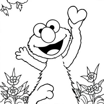 Livre de coloriage : coloriages pour enfants Elmo