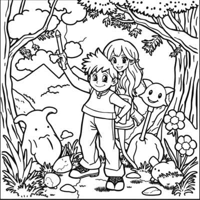 Carnet de coloriages pour enfants joyeux