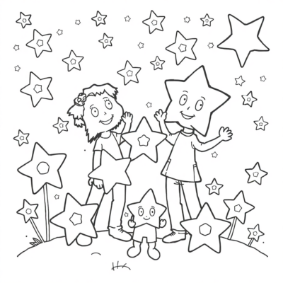 Coloriage : coloriages pour enfants étoiles