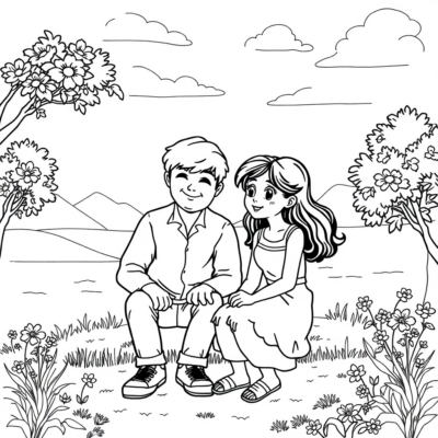 Livre de coloriage : coloriages pour les enfants et la famille