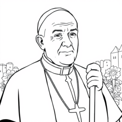Livre de coloriage : coloriages pour enfants de Jean-Paul II