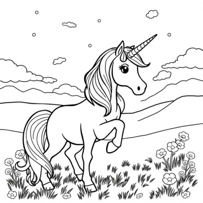 Livre de coloriage : coloriages pour enfants licorne