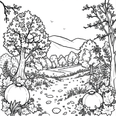 Livre de coloriage : coloriages pour enfants automne à imprimer