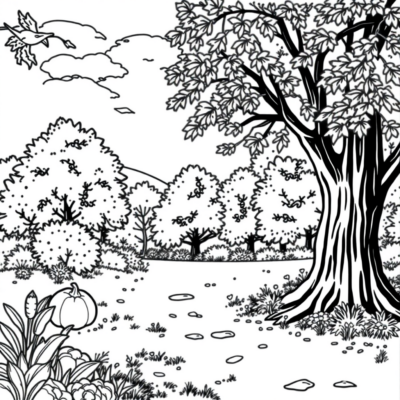 Livre de coloriage : coloriages d’automne pour les enfants
