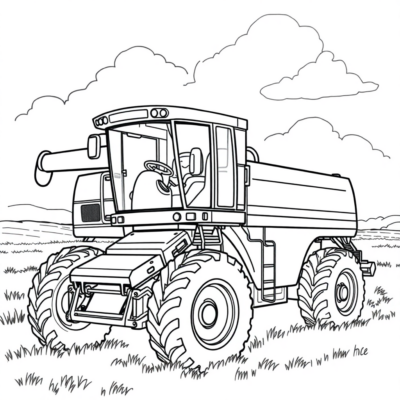 Coloriage : coloriages pour enfants tracteur