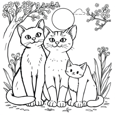 Livre de coloriage : coloriages pour enfants de chatons