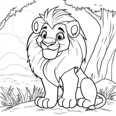 Coloriage : coloriages pour enfants Le Roi Lion