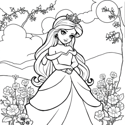 Livre de coloriage : coloriages pour enfants de princesses