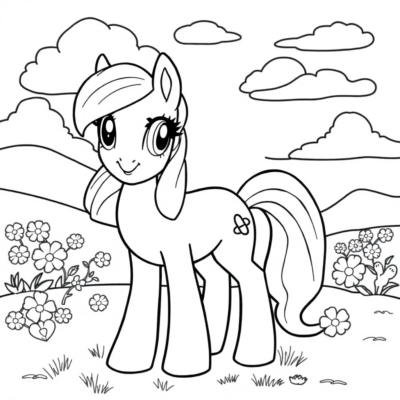 Livre de coloriage : coloriages pour enfants Mon petit poney