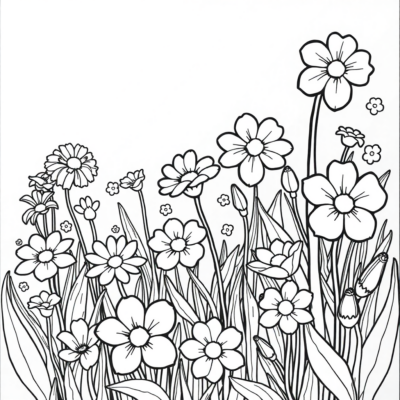 Livre de coloriage : coloriages pour enfants fleurs