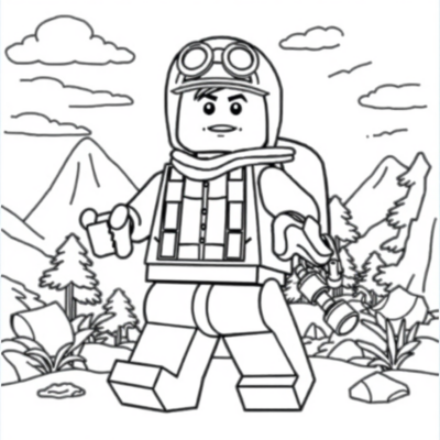 Livre de coloriage : coloriages pour enfants LEGO aventure