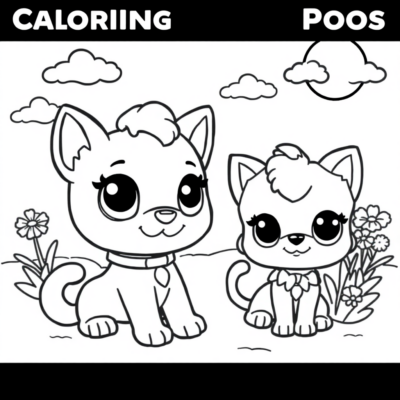 Livre de coloriage : coloriages pour enfants Little Pet Shop