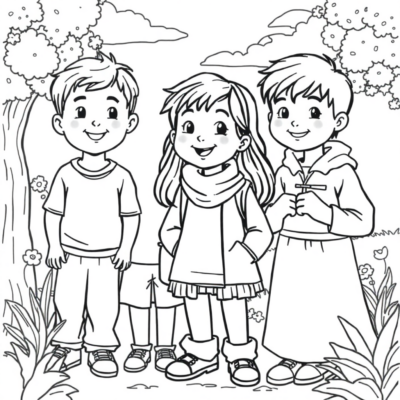 Livre de coloriage : coloriages pour enfants sur les gens