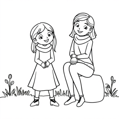 Coloriage : coloriages pour enfants maman