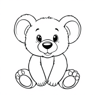 Cahier de coloriage : coloriages pour enfants Petit Ourson