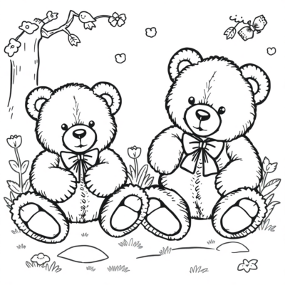 Livre de coloriage : coloriages pour enfants ours