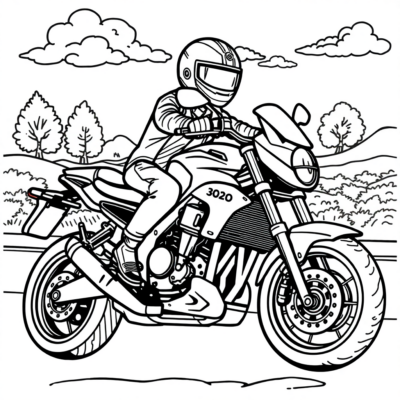 Livre de coloriage : coloriages pour enfants motos