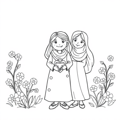 Livre de coloriage : coloriages pour enfants pour la fête des mères