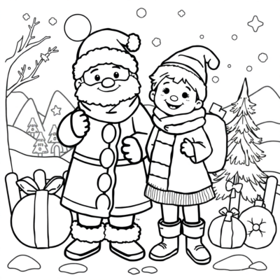 Livre de coloriage : coloriages pour enfants pour les fêtes