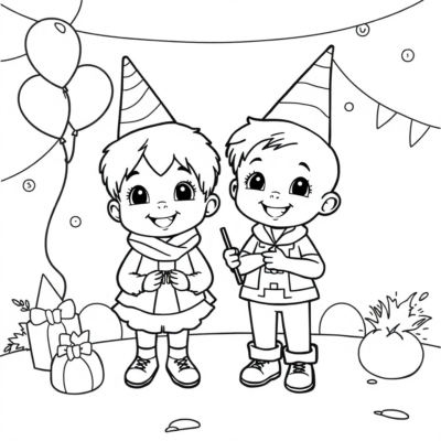 Livre de coloriage : coloriages pour enfants pour les anniversaires