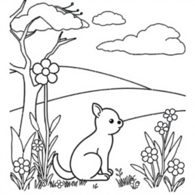 Coloriages de printemps pour enfants joyeux
