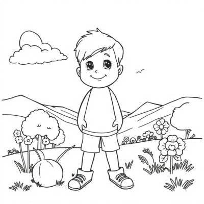 Coloriages à imprimer pour enfants joyeux