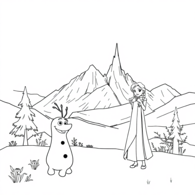 Coloriage : coloriages pour enfants en ligne La Reine des Neiges