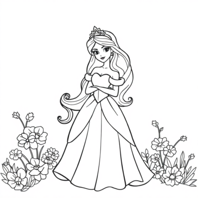 Coloriage : coloriages en ligne pour enfants princesses