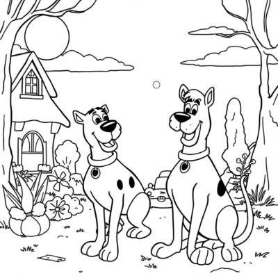 Coloriage : coloriages pour enfants en ligne Scooby-Doo