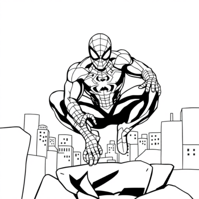 Coloriage : coloriages pour enfants en ligne Spiderman