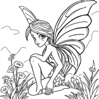 Coloring book: coloriages pour enfants en ligne Winx