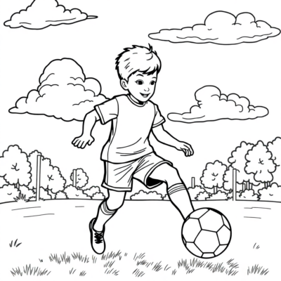 Coloriage : coloriages pour enfants football