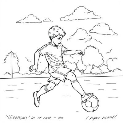 Livre de coloriage : coloriages pour enfants, footballeurs