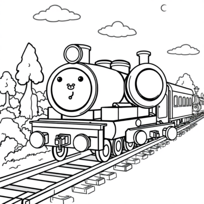 Colorier : coloriages pour enfants trains