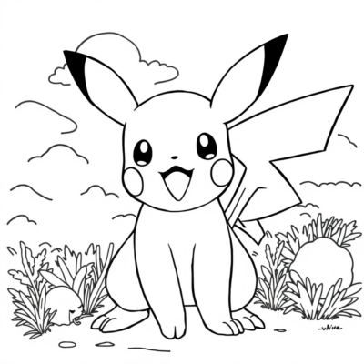 Coloriages Pokémon: aventures et personnages mignons