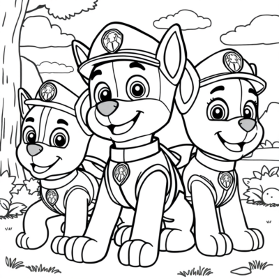 Coloriage : coloriages pour enfants Pat’ Patrouille