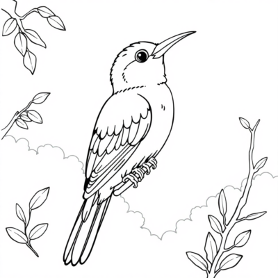 Coloriage : coloriages pour enfants oiseaux