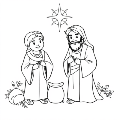 Livre de coloriage : coloriages pour enfants religion
