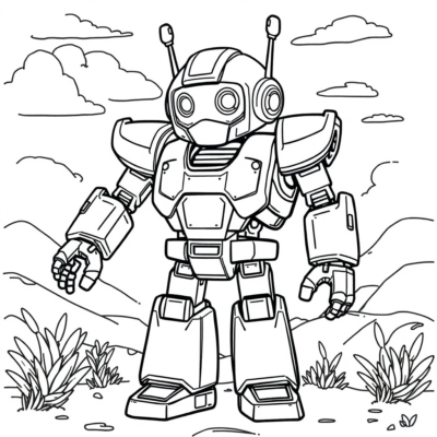 Livre de coloriage : coloriages pour enfants robots