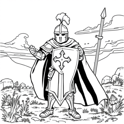 Livre de coloriage : coloriages pour enfants chevaliers