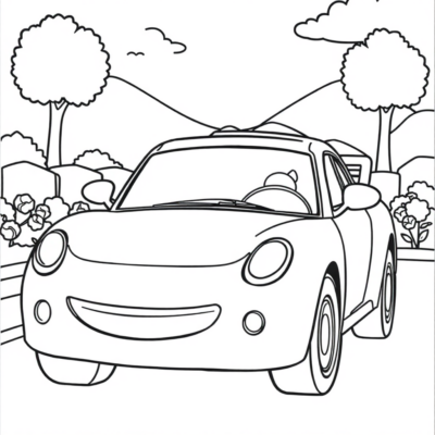 Livre de coloriage : coloriages pour enfants voitures