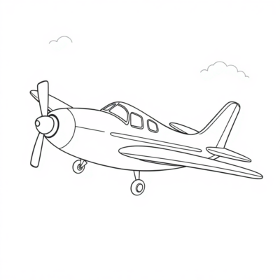Livre de coloriage : coloriages pour enfants avion