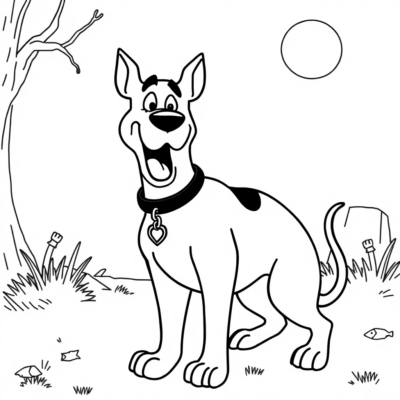 Coloriage : coloriages pour enfants Scooby Doo à imprimer