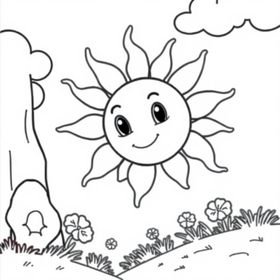 Livre de coloriage : coloriages pour enfants soleil
