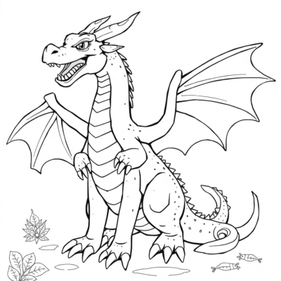 Colorier : coloriages pour enfants dragons